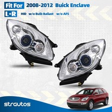 For 2008-2012 Buick Enclave HID Headlight w/o AFS w/o Ballast Left+Right Pair picture