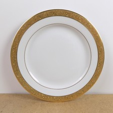 Bernardaud Limoges Villiers Salad Plate Incrustation or fin Gold Band picture
