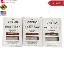 Cremo Bourbon & Oak Exfoliating Body Bar Soap (3-Pack) picture