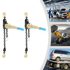 4-Pack Blue Ratcheting Chain Load Binders 1/4-5/16in 2500 lb Tie-Down picture