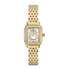 Michele Women's Deco Madison Mini White MOP Dial Quartz Watch MWW06D000173 picture