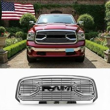 Front Grille Fit for 2013-2018 Dodge RAM 1500 Big Horn Chrome Bumper w/Letters picture