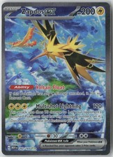 Zapdos EX Sir 202/165 Scarlet & Violet 151 English Mint Condition picture