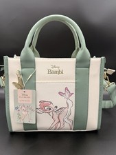 NWT Disney Classics Primark Bambi Cream Sage Green Tote Crossbody Handbag picture