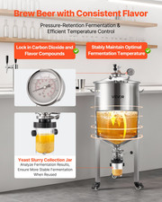 VEVOR 60L All-in-One Stainless Steel Pressure Fermenter | Conical Fermenter picture