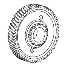 Gear 8N7100 Fits Ford 620 621 630 631 640 641 700 SERIES 800 SERIES NAA NAB picture