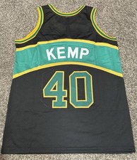 New Shawn Kemp 40 Seattle Black Basketball Jersey Size Men's XL Stitched picture
