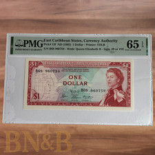 1965 East Caribbean $1 PMG Gem 65 EPQ picture