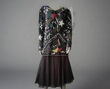 Zell Ucci by Payvand Elegant Silko Exporters Style 300 Size XXL Black Dress New picture