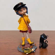 Coraline & Cat Figure Set 20cm PVC Statue Movie Collectible Doll Halloween Gift picture