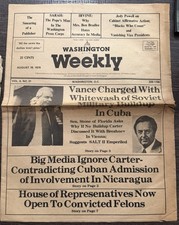 Washington Weekly Aug 16 1979 Cuba Soviet Carter Vance Vintage Newspaper picture