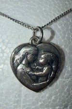 Estate James Avery Sterling Tender Care Pendant Necklace - Retired  picture