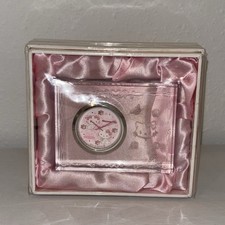 RARE Vintage Sanrio Charmmy Kitty SEIKO Crystal Desk Clock Sealed Deadstock NIB picture