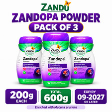 Zandu Zandopa Powder 200g x3 Mucuna Pruriens Herbal Ayurvedic600g Exp 09/2027+ picture