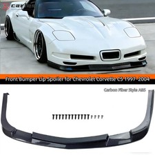 For Corvette C5 1997-2004 ZR1 Style 3x Carbon Fiber Front Bumper Lip Spltter Kit picture