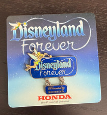 Rare Disneyland Forever Fireworks Tinker Bell dangle PIN Presented by HONDA 2015 picture