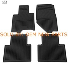 Fits 2014-2017 Infiniti QX50 Black All Weather Rubber Floor Mats Set 999E1-52003 picture