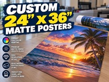 Custom  Movie Theatre Quality Posters 24”x36” Satin/Matte picture