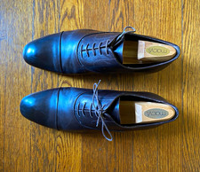 Giorgio Armani Men's Brown Leather Cap-Toe Oxford Dress Shoes Lace-Up 10.5 picture