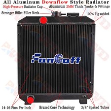 SBA310100630 2 Row Aluminum Tractor Radiator Fits Ford New Holland Model 1715 picture