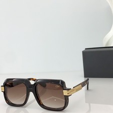 Cazal MOD607 Square Sunglasses Tortoise Frame Brown Gradient Lens 56‑18‑140 picture