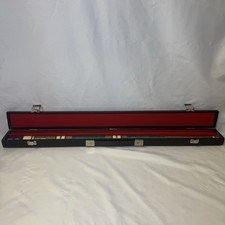 Vintage Crest JS-27 Trident 57 in. 18.5oz. Pool Cue Billiards Stick & Case picture