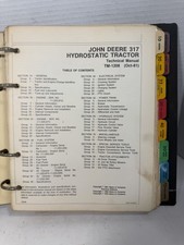JOHN DEERE 317 HYDROSTATIC TRACTOR TECHNICAL SERVICE REPAIR MANUAL TM1208 picture