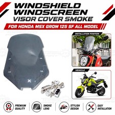 FOR HONDA MSX GROM 125 SF ALL MODEL WINDSHIELD WINDSCREEN VISOR COVER SMOKE picture