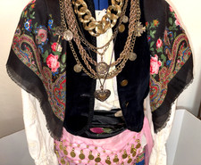Halloween Costume Woman Gypsy Fortune Teller VTG Authentic Oktoberfest Faire picture