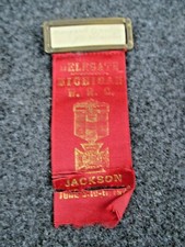1926 Delegate GAR Ribbon for Michigan W.R.C. ID to Margaret Weston Ypsilante picture