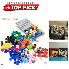 800 PCS Flat Tile 1x1 Dots Round Bricks 35381 98138 MOC Mosaic Parts picture