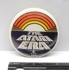 The Atari Era  Vintage Atari Pinback Button picture