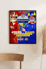 NFL San Francisco 49ers VS Angeles Rams Melbourne Game Sept 10 11 2026 Poster picture