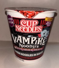 Cup Noodles Limited Edition Vampire Noodles Hot Garlic Chicken Flavor 2.75 Oz picture