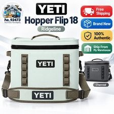 New YETI Hopper Flip 18 Soft Cooler Ridgeline/Charcoal Leakproof Portable picture