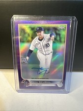 2022 Topps Chrome Veteran Autographs Tarik Skubal #CVA-TS Purple Refractor /250 picture