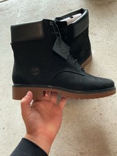 Timberland Jayne 6-Inch Boot New Size 10 Black Nubuck Leather Waterproof 8.5 Men picture