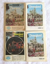 4 Disneyland Guides 1967, 1968, 1969, 1973 picture