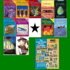 The AUSTRALASIAN STAMP CATALOGUE 1982 & AUSTRALIAN Stamp Bulletin 1994-1995 nm picture