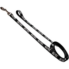Perri's ACDC Dog Leash Black/White Medium picture