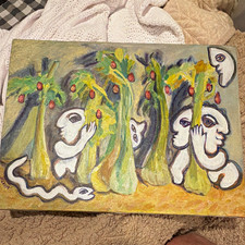 Joseph Sheppard Rogers Original Oil Painting Signed Nevia Surrealist Modern Art picture