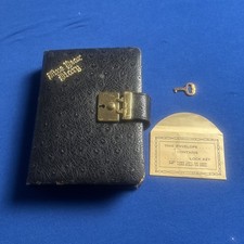 Vintage Rare1940s Five Year Diary Book Leather Cover Never Used picture