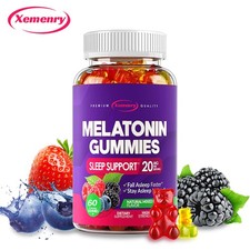 Melatonin Gummies 20mg - Night Sleep Aid, Improve Sleep Quality, Relax and Calm picture