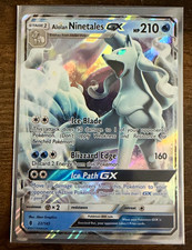 Alolan Ninetales GX 22/145 Guardians Rising Holo Ultra Rare EN picture