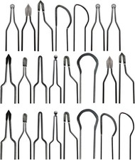 69 PCS Professional Silver Pyrography Replacement Wire Tips Wood Burning Kit picture