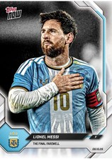 Lionel Messi Final Farewell Base Card 2026 Topps NOW ARGENTINA PRESALE picture