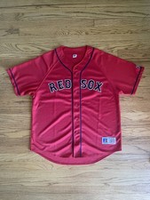 Vintage Russel Athletic Boston Red Socks Button Up Jersey Size XL picture