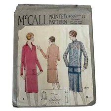 McCall Antique Early 1900's Pattern #4869 Ladies/Misses 2 Pc Dress Sz16 HTF RARE picture