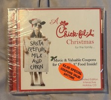 RARE Sealed Chick-fil-A Christmas Family Promo CD Coupons Limited Edition picture