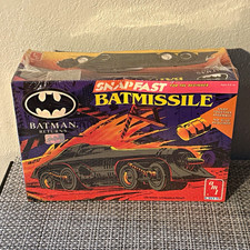 Vtg 1992 BATMAN RETURNS AMT SNAPFAST BATMISSILE 1:25 SCALE SNAP KIT #6614 picture